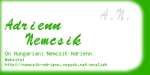 adrienn nemcsik business card